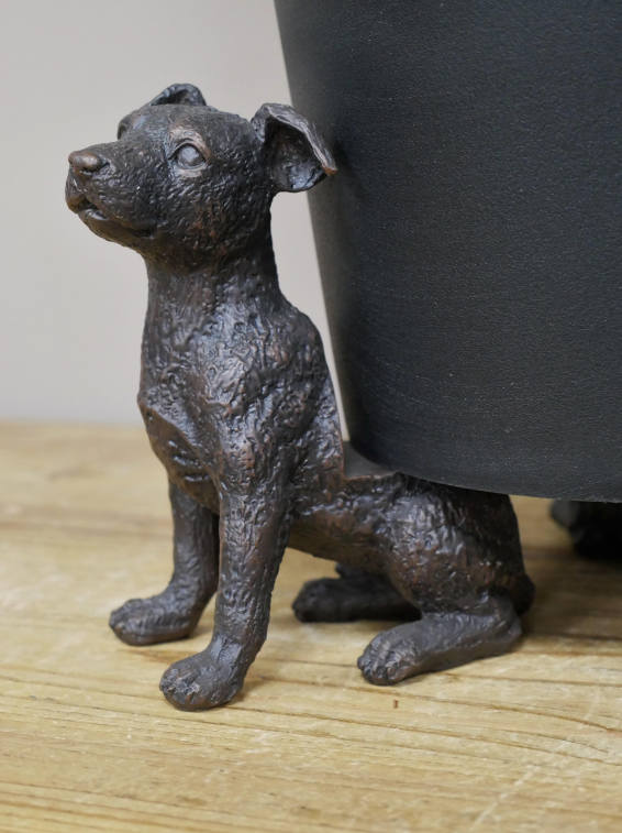 Dog Plant Pot Feet - Set Of 3 Black - Image 3