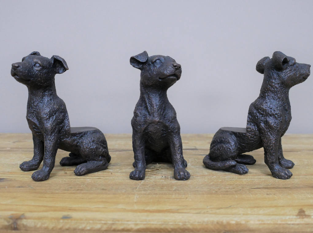 Dog Plant Pot Feet - Set Of 3 Black