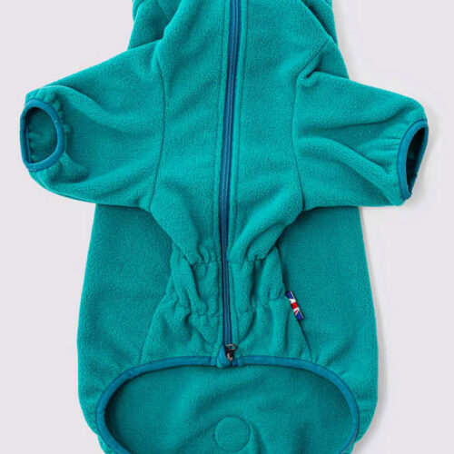 Hugo & Hudson Fleece Jacket - TEAL - Image 3