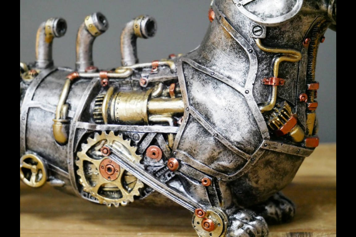 A Steam Punk Sausage Dog Figurine - Image 4