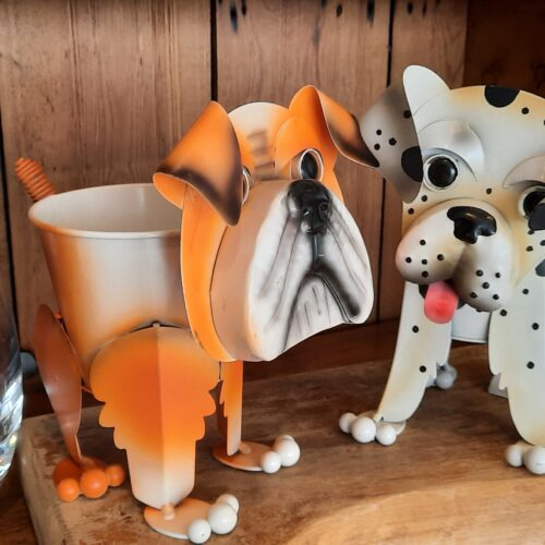 Bulldog Nodding Dog Planter - Image 5