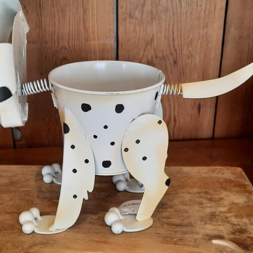Alternative view of Dalmation Nodding Dog Planter