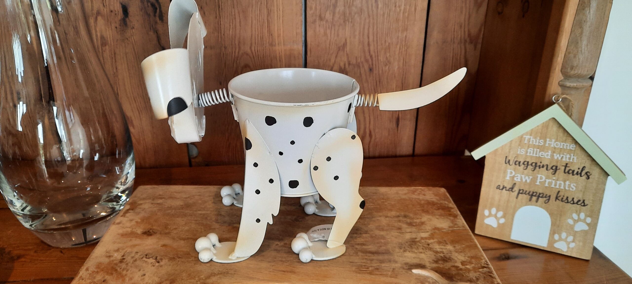 Dalmation Nodding Dog Planter - Image 2