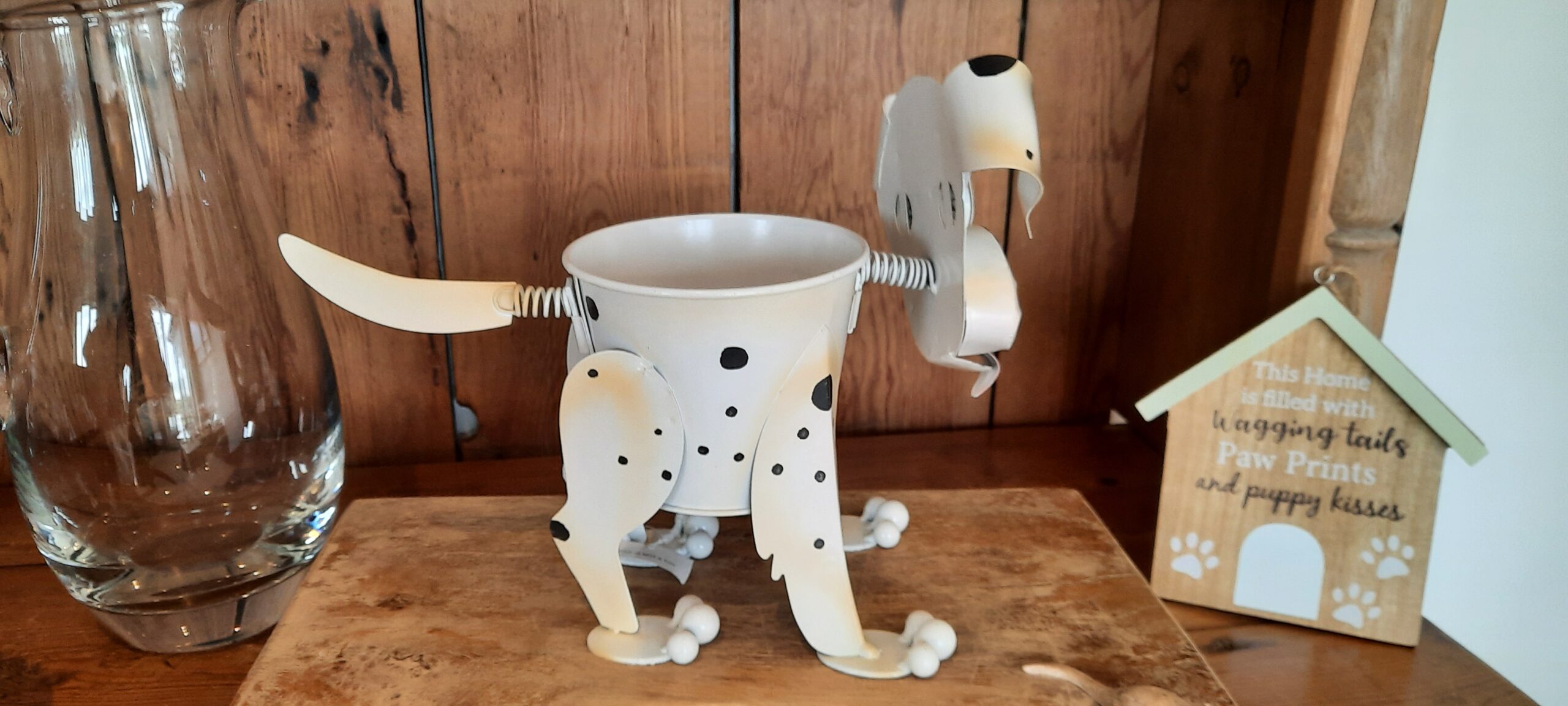Dalmation Nodding Dog Planter - Image 4