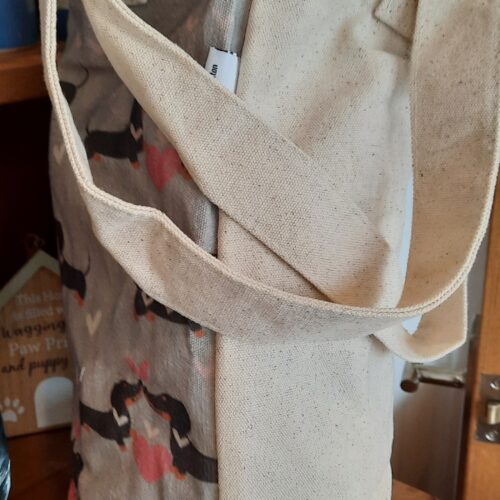 Dachshund Love Heart Cotton Tote Bag - Image 3