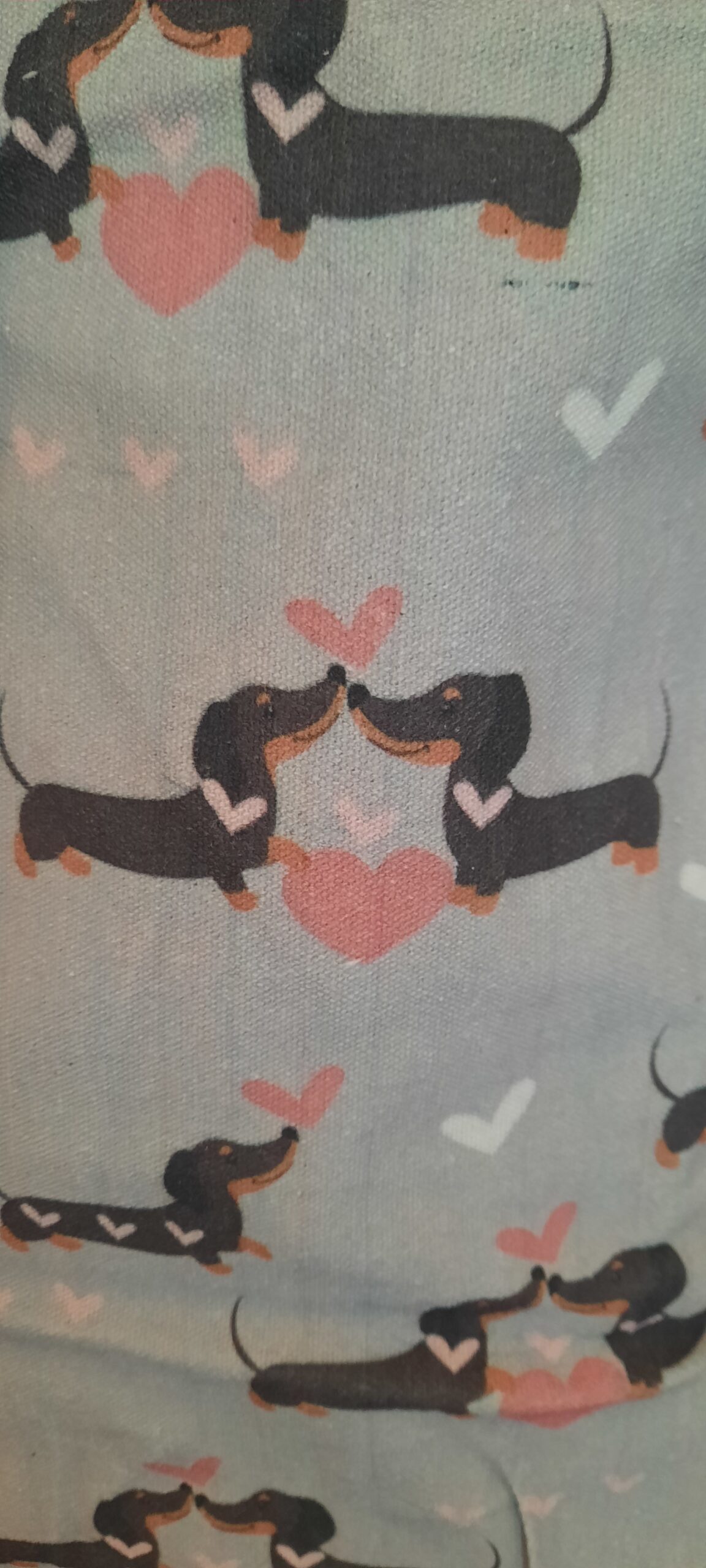Dachshund Love Heart Cotton Tote Bag - Image 4