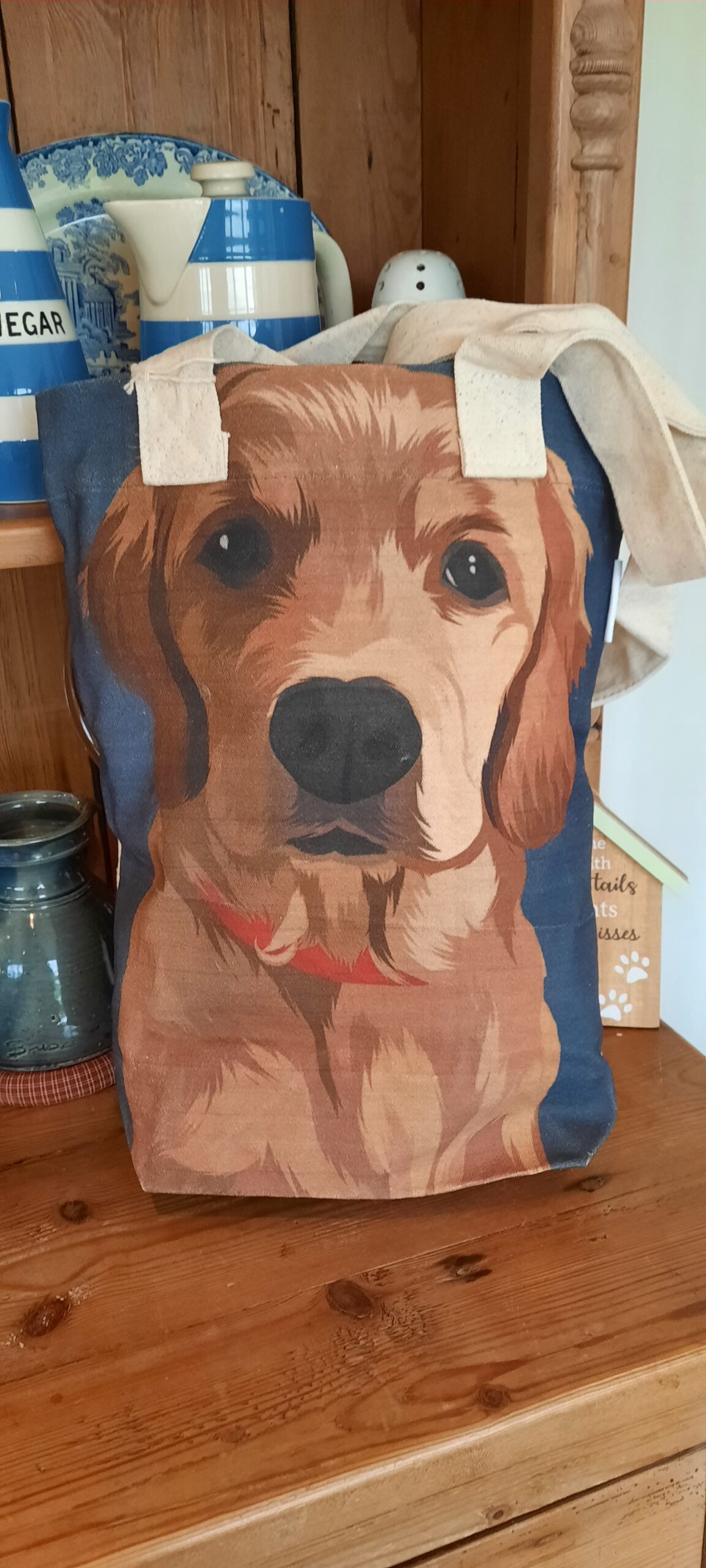 Retriever Cotton Tote Bag - Image 2