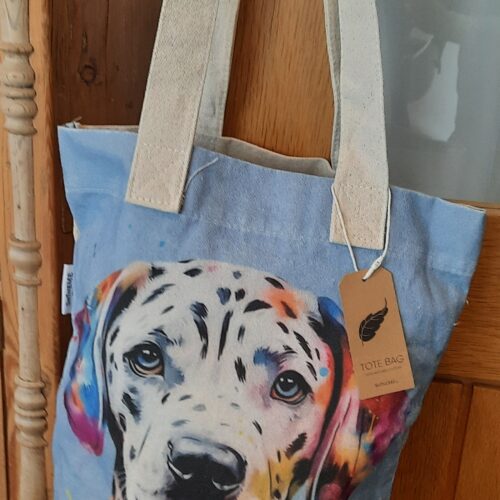 Dalmatian Cotton Tote Bag - Image 5