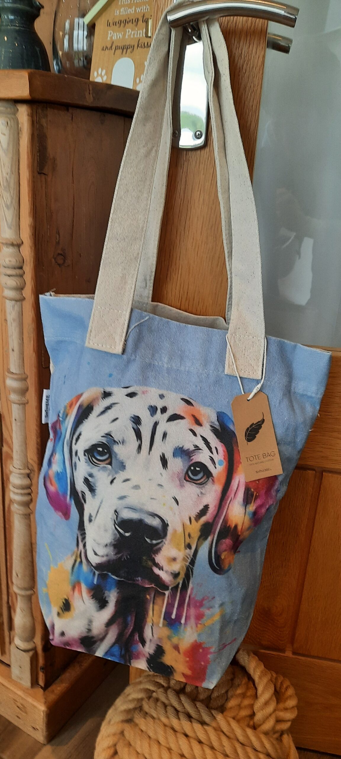 Dalmatian Cotton Tote Bag - Image 5