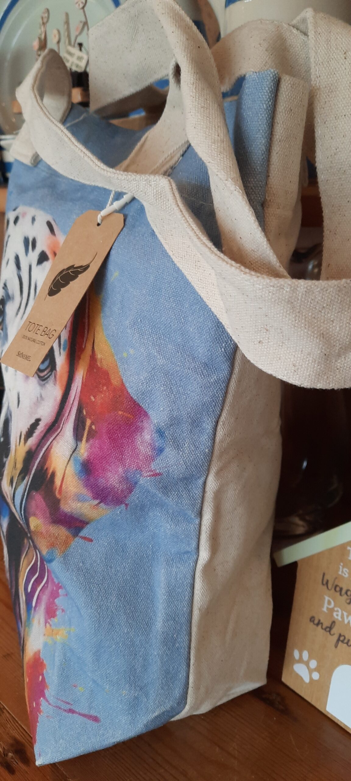 Dalmatian Cotton Tote Bag - Image 2