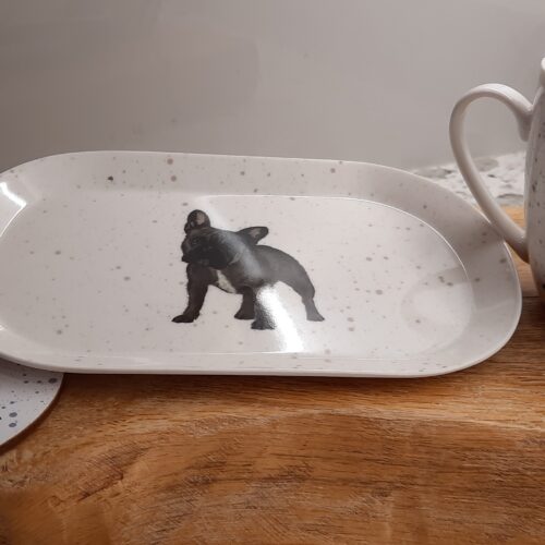 Waggy Tails French Bull Dog Mug, Tray & Coaster set - Image 6