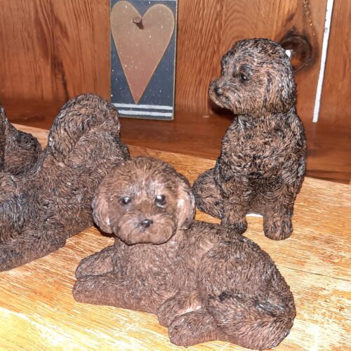 Cockapoo Puppy Figurines - Set of 4