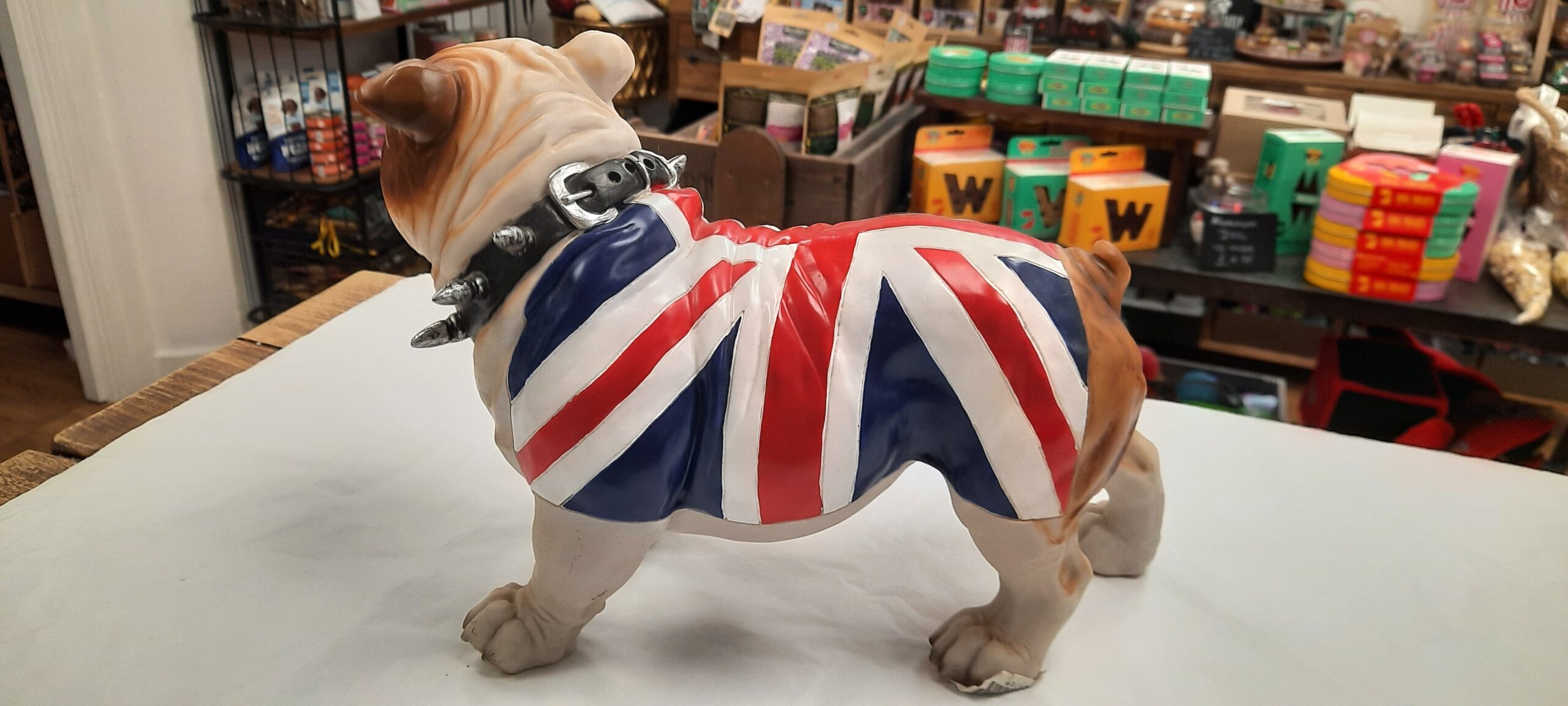 Standing Union Jack Bull Dog Figurine - Image 3