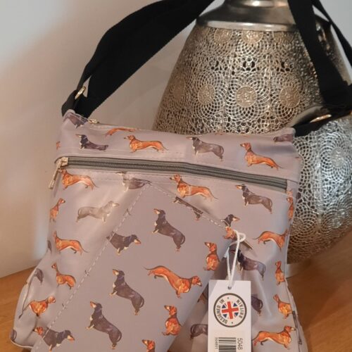 Cross Body Bag & Matching Purse - Dachshund Print