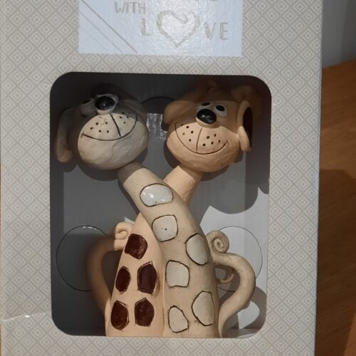 Cute Dog Couples - Intertwined Brown & White Patch - Image 5