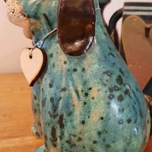 Adorable Ceramic Puppy Dogs - Turquoise - Image 4