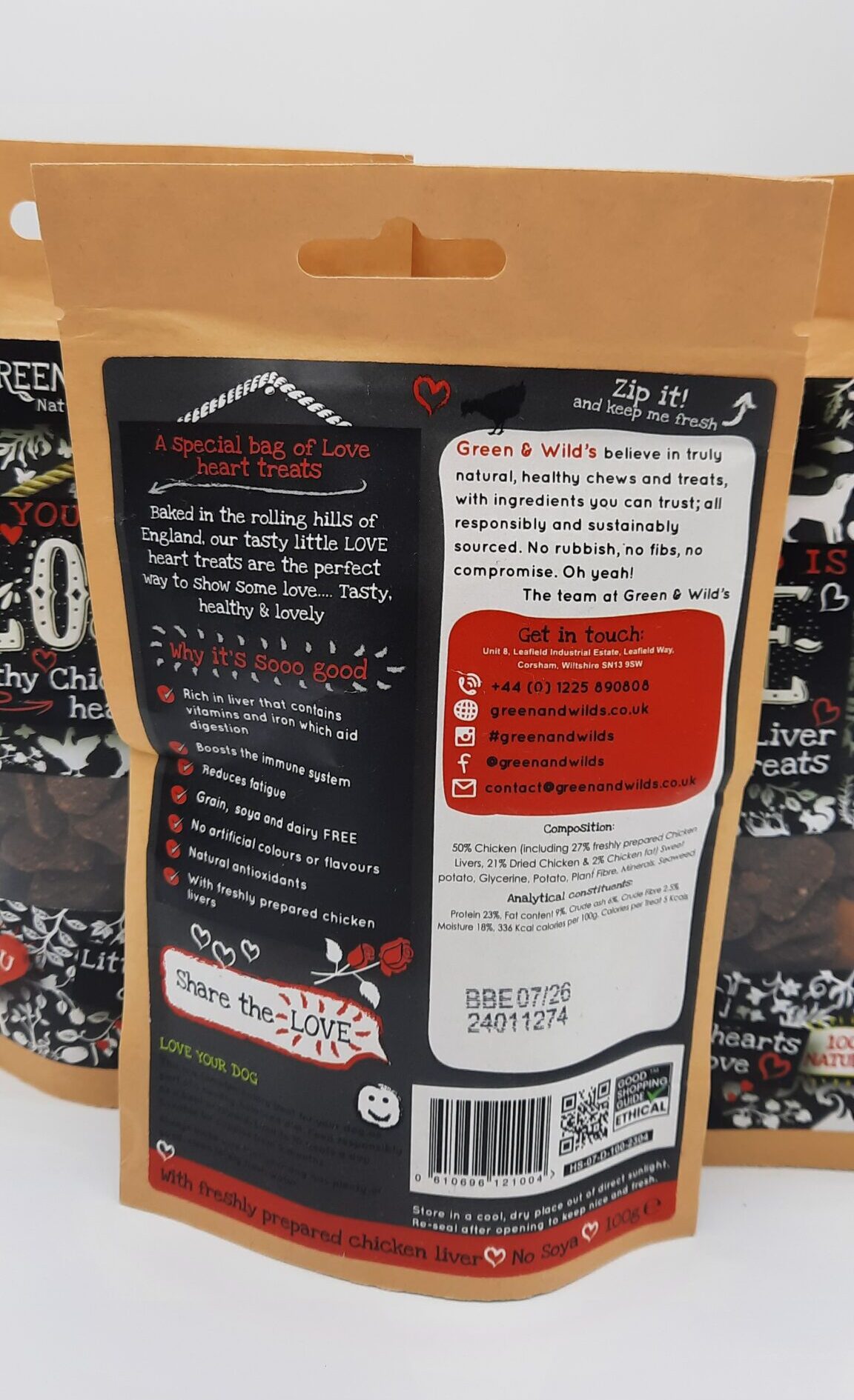 Green & Wild's - Love Treats - 3 packs - Image 3