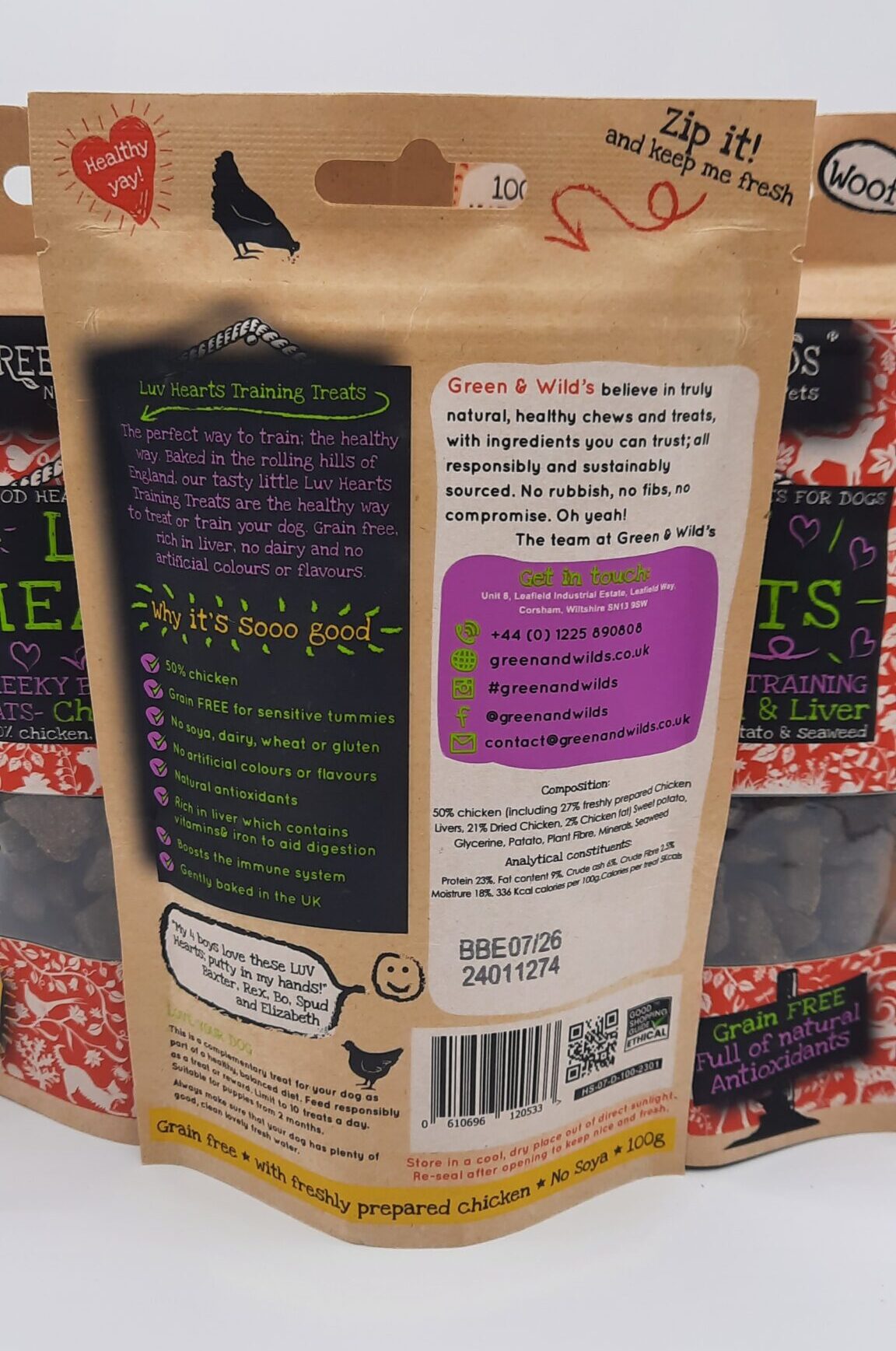 Green & Wild's - Liver Love Treats - 3 Pack - Image 3