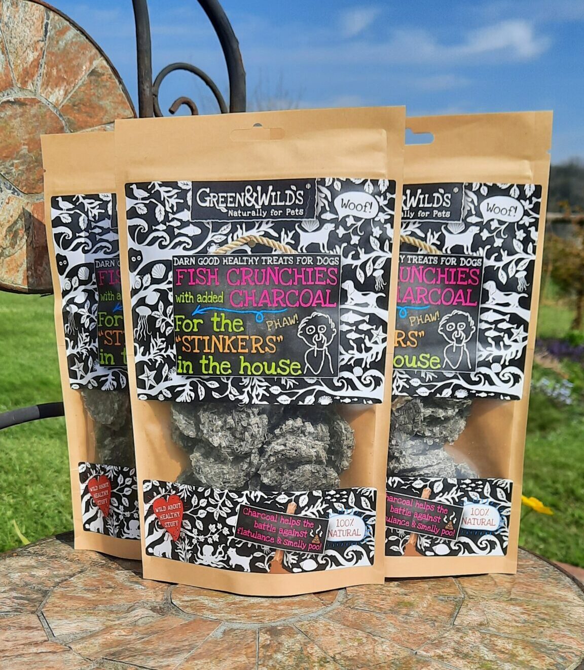 Green & Wild's - Fish Crunchies with Charcoal - 3 Pack