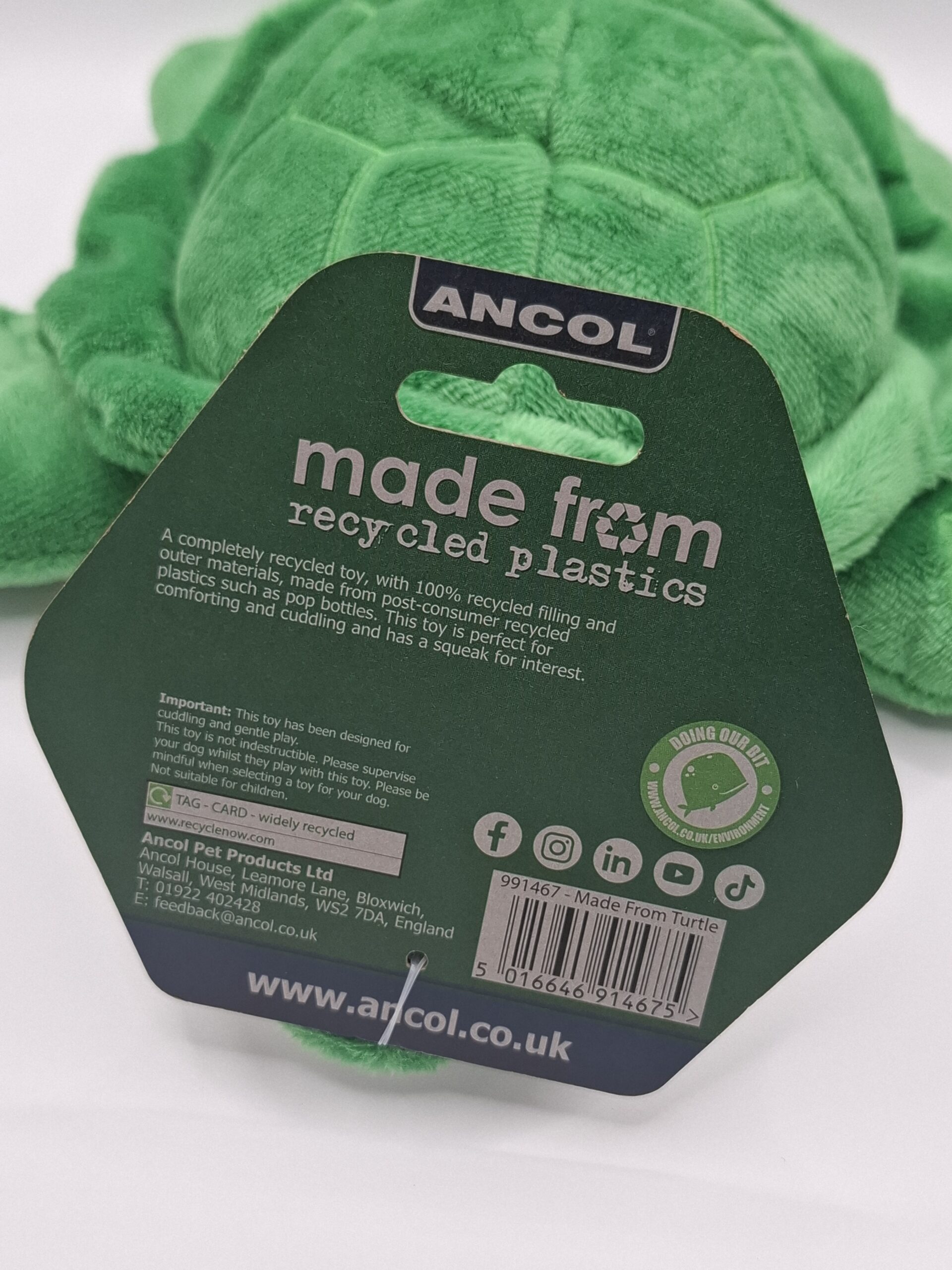 Terry Turtle - Plush Eco Toy - Image 7