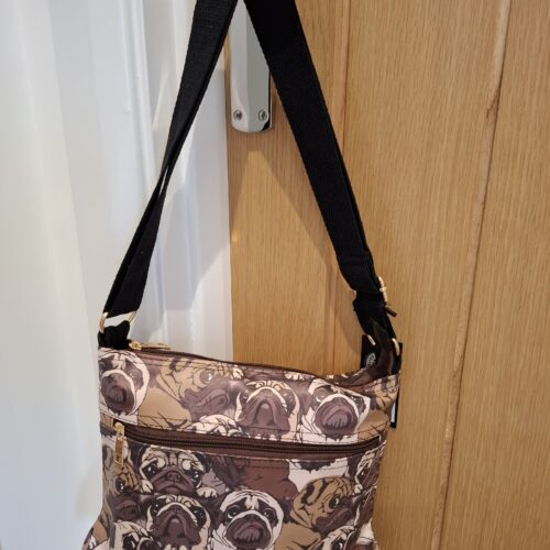 Cross Body Bag -  Camouflage Pug Print - Image 3