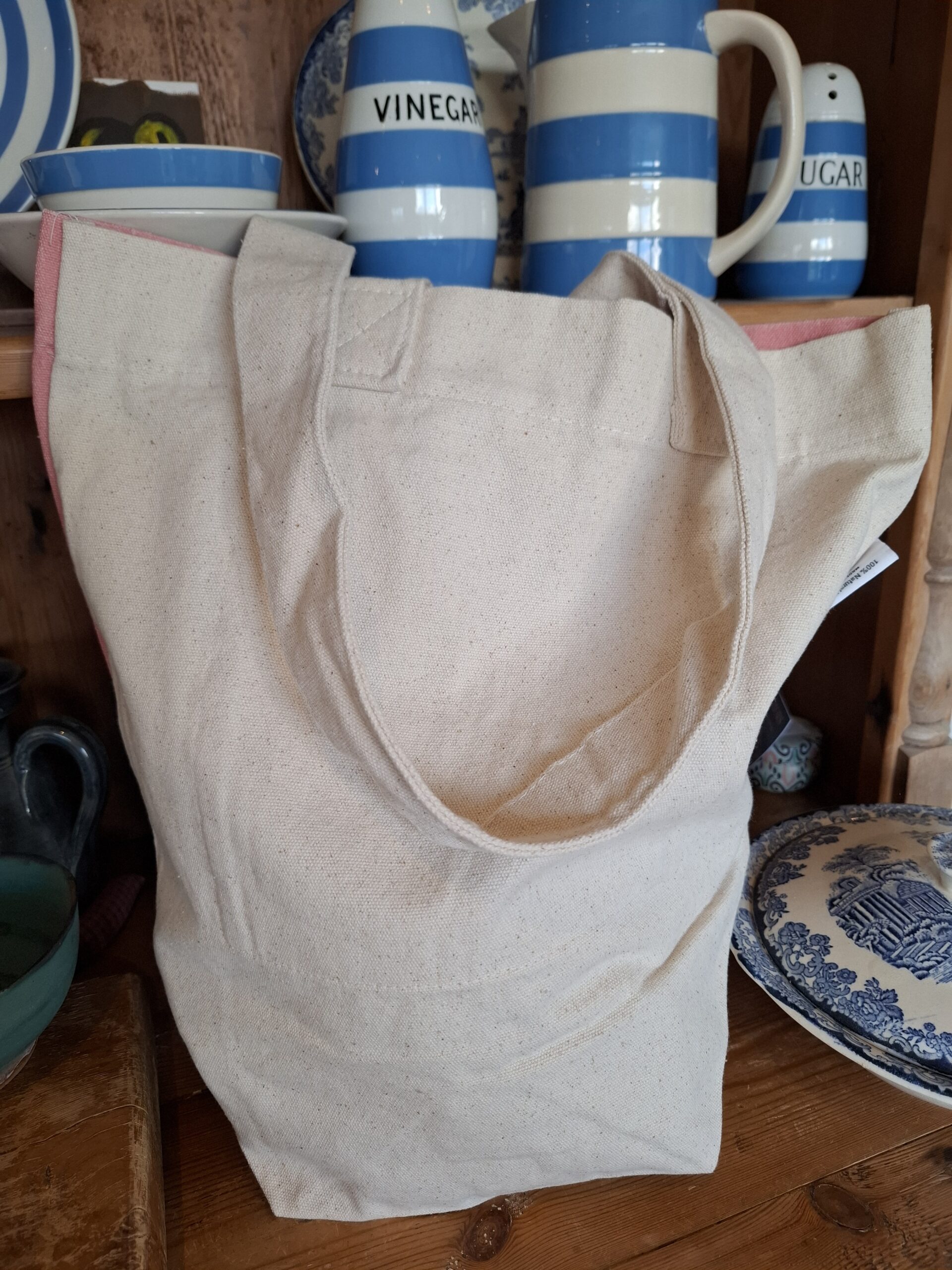 Border Collie Cotton Tote Bag - Image 5