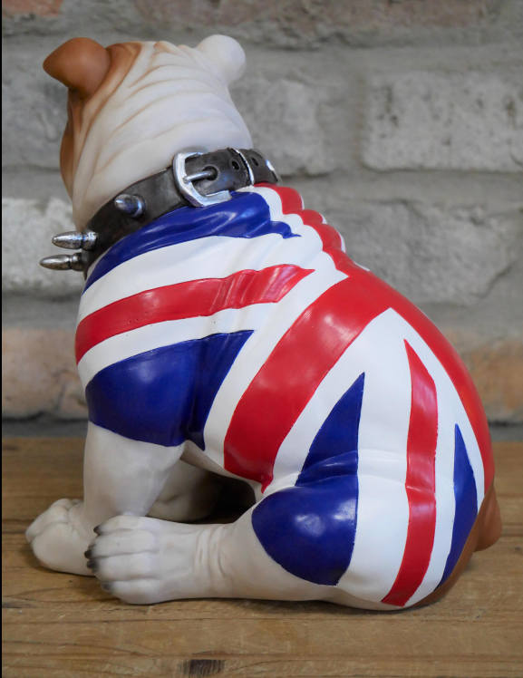 A British Sitting Bulldog With Union Jack Flag - Image 2