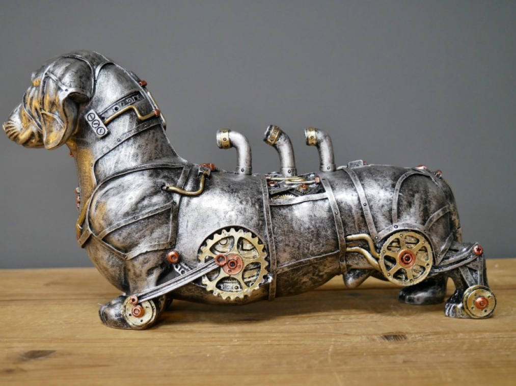 A Steam Punk Sausage Dog Figurine - Image 2