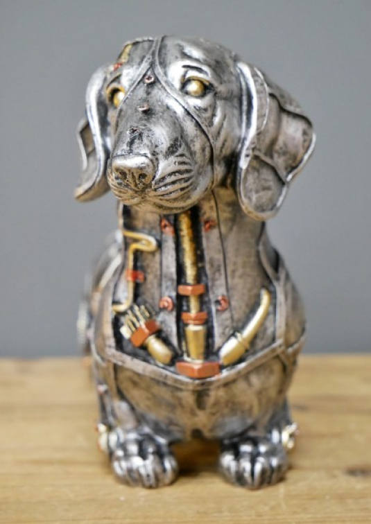 A Steam Punk Sausage Dog Figurine - Image 5