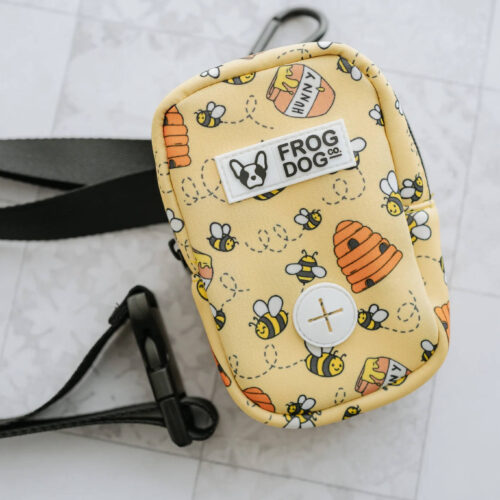 Bee Design Treat Pouch and Poo Bag Holder