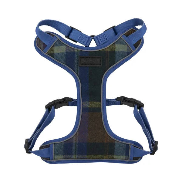 Heritage Hounds Blue Tweed Dog Harness