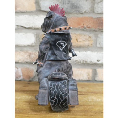 Alternative view of Motorbike Bull Dog Figurine