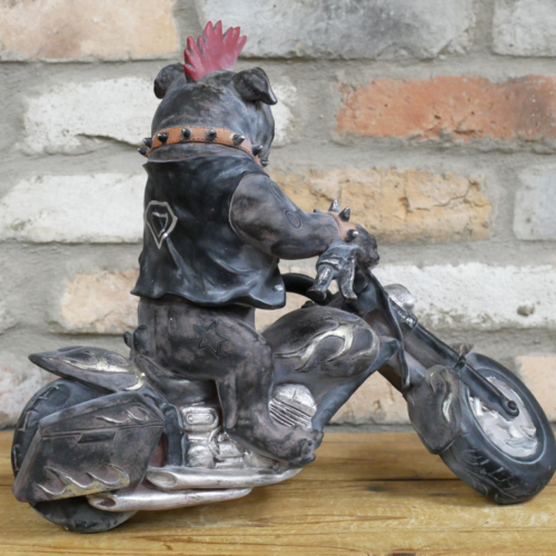 Motorbike Bull Dog Figurine - Image 4