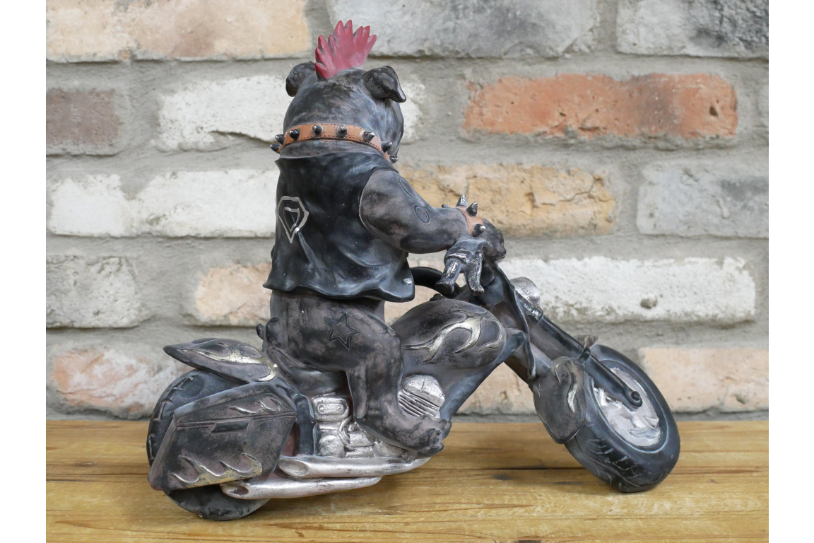 Motorbike Bull Dog Figurine - Image 4