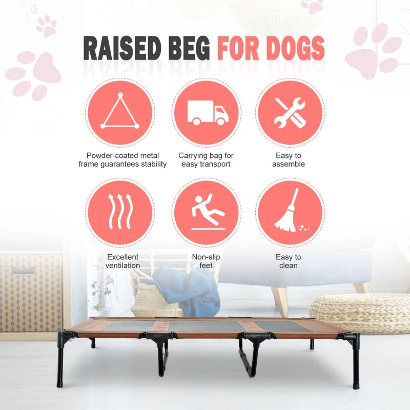 PawHut Cooling Elevated Dog Bed – Max 50kg - Image 4