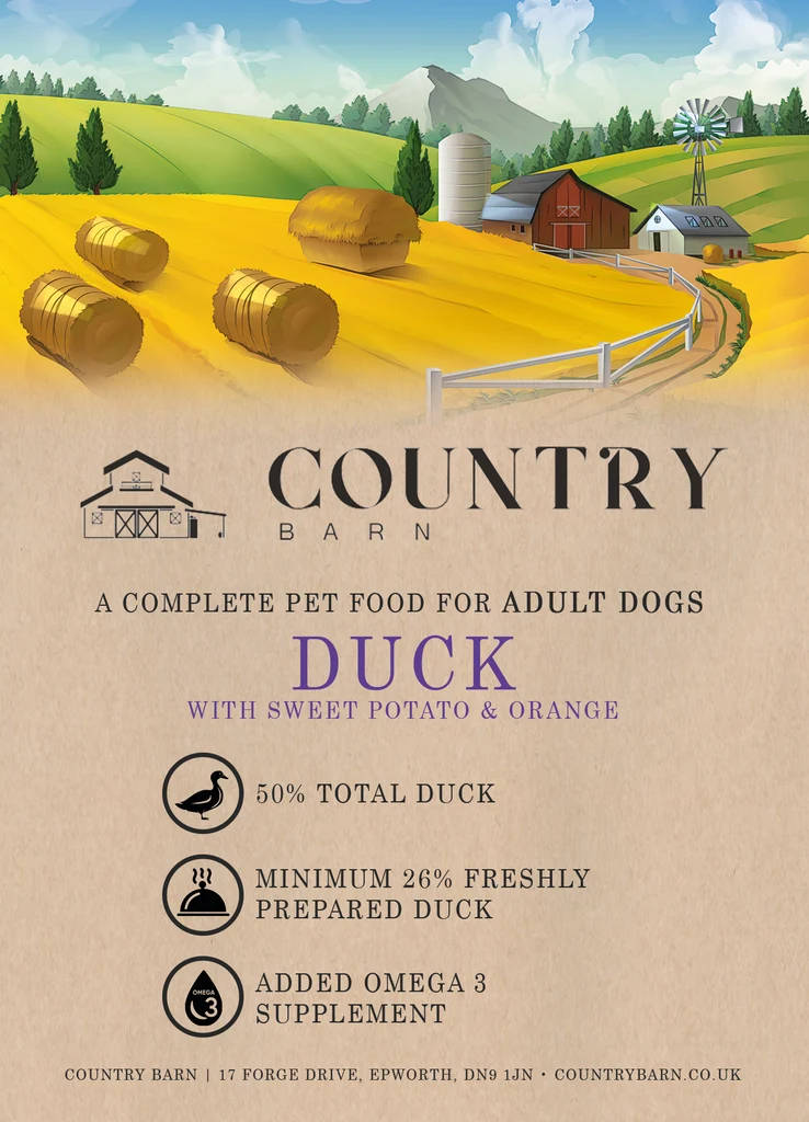 Country Barn Duck & Orange Complete Dog Food