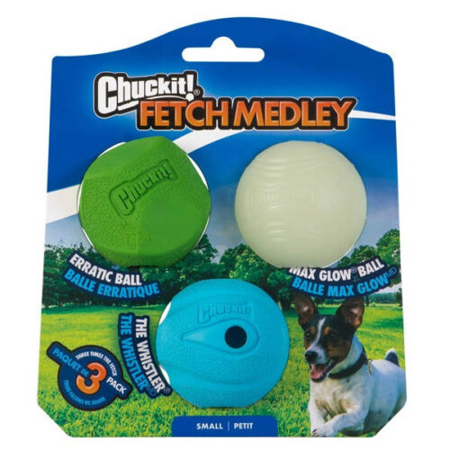 Chuckit! Fetch Medley 3 Pack Assorted Small 4.8cm