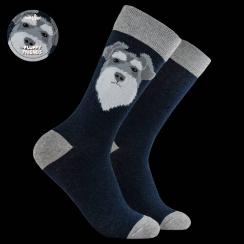 Fluffy Schnauzer Socks by Socktopus