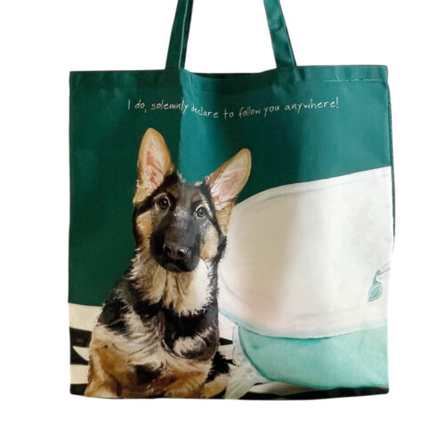 German Shepherd Packable Tote Bag - by The Little DOg Laughed