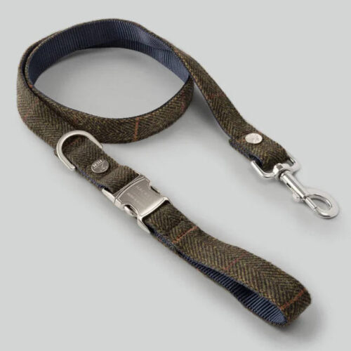 Hackett X Hugo and Hudson - Green Tweed Lead - Large