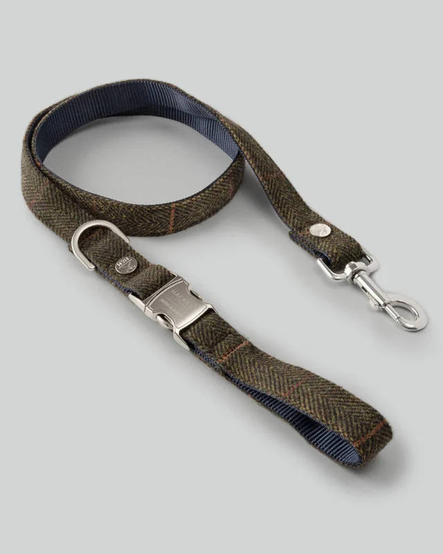 Hackett X Hugo and Hudson - Green Tweed Lead - Large