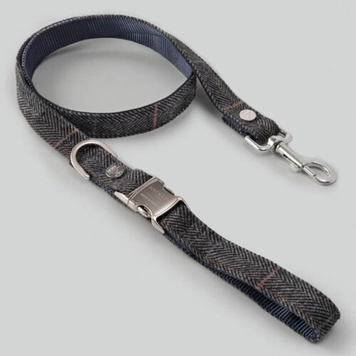 Hugo and Hudson Grey Tweed Lead