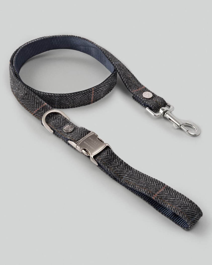 Hugo and Hudson Grey Tweed Lead