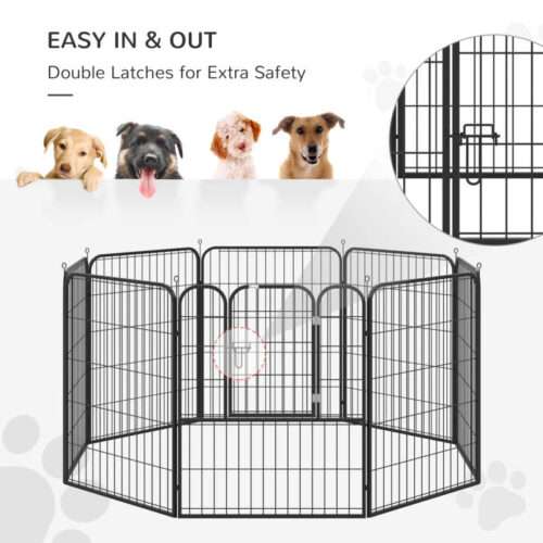 Heavy Duty 1m High Puppy Play Pen. 8 Panels. - Image 5