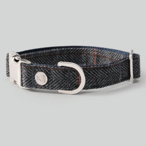 Hugo & Hudson - Grey Tweed Collar - Image 4