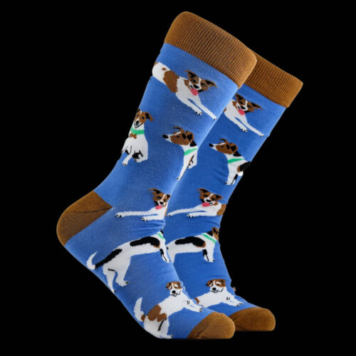 Alternative view of Jack Russell Socks by Socktopus