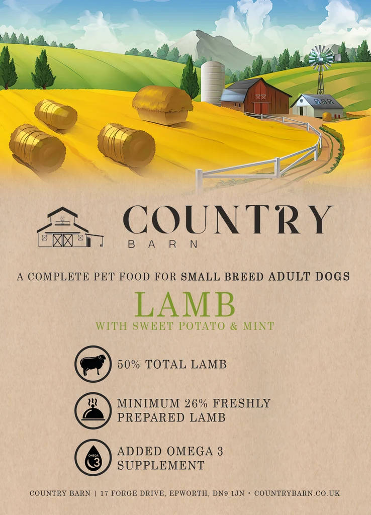 Countrty Barn Complete Dog Food - Lamb & Mint