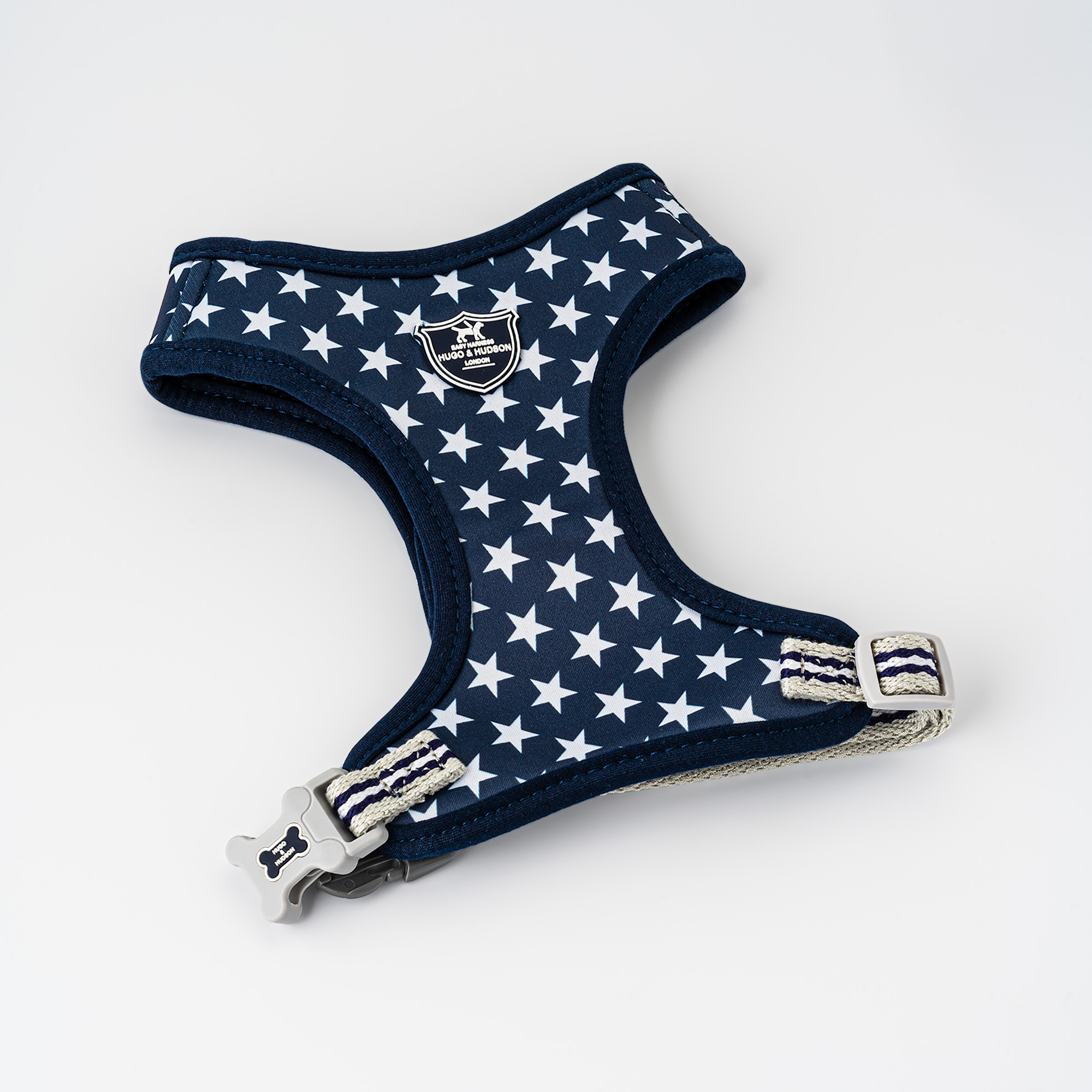 Fabric Dog Harness – Navy Star - Image 2