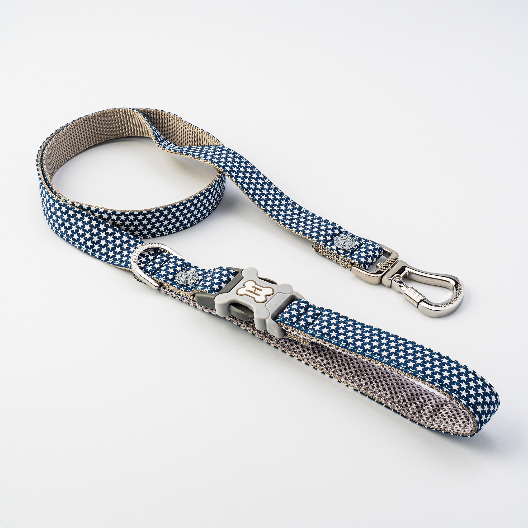 Fabric Dog Lead – Navy Star