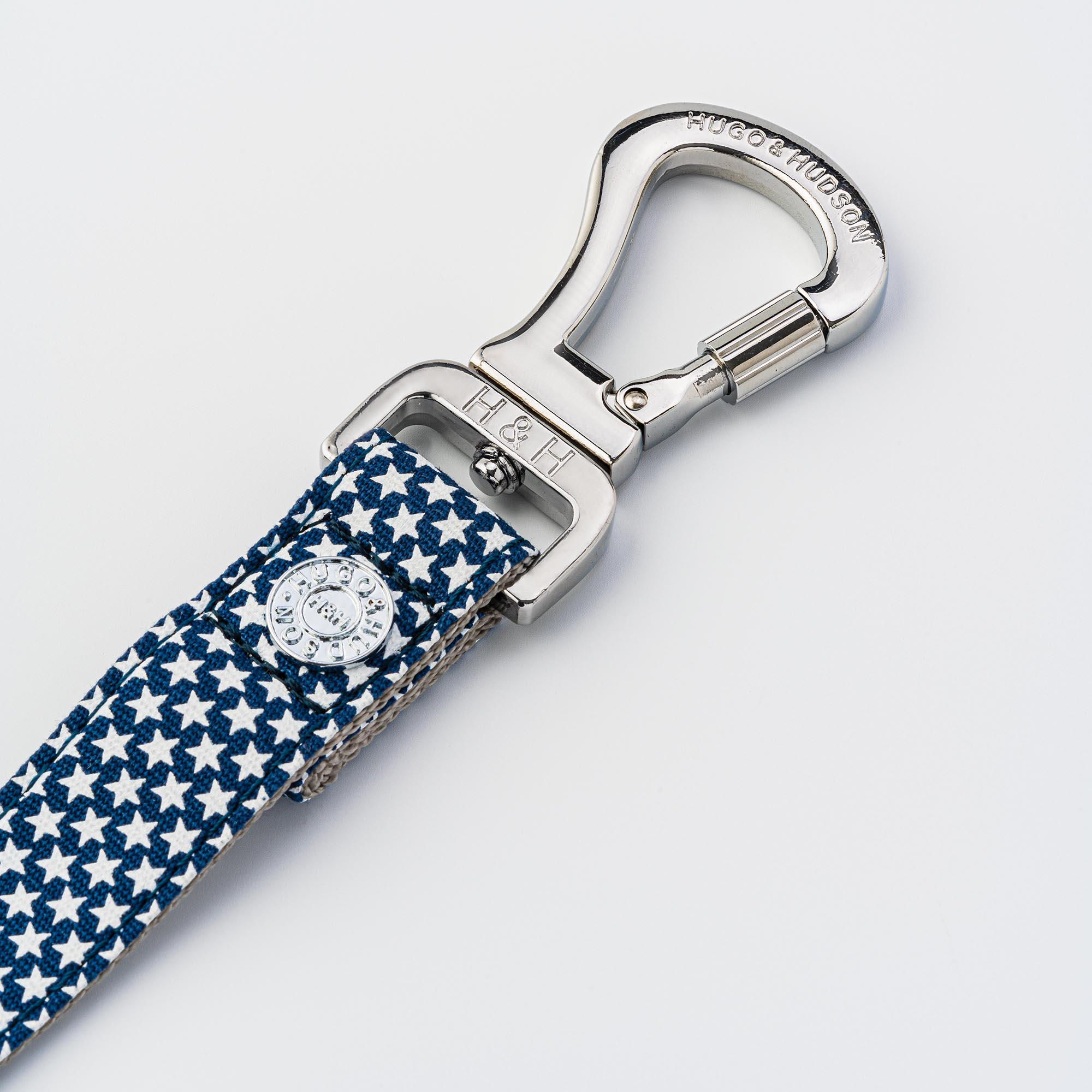 Fabric Dog Lead – Navy Star - Image 3